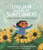 Book cover for "Loujain dreams of sunflowers".