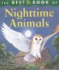 Book cover for "The best book of night time animals".