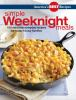 Book cover for "Simple weeknight meals".