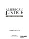 Book cover for "American justice".