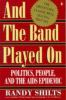 Book cover for "And the band played on".