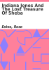 Book cover for "Indiana Jones and the lost treasure of Sheba".