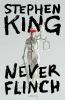 Book cover for "Never flinch".
