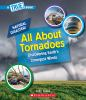 Book cover for "All about tornadoes".