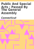 Book cover for "Public and special acts".