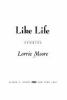 Book cover for "Like life".