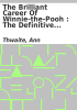 Book cover for "The brilliant career of Winnie-the-Pooh".