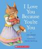Book cover for "I love you because you're you".
