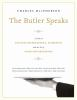 Book cover for "The butler speaks".