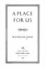 Book cover for "A place for us".