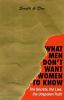 Book cover for "What men don't want women to know".