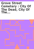 Book cover for "Grove Street Cemetery".