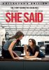 Book cover for "She said".
