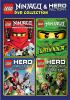 Book cover for "LEGO Ninjago & Hero factory DVD collection".