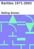 Book cover for "Rarities 1971-2003".