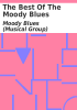 Book cover for "The best of the Moody Blues".