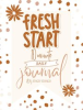 Book cover for "Fresh Start Journal".