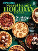 Book cover for "allrecipes Secret Family Holiday Recipes".