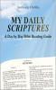 Book cover for "My Daily Scriptures: A Day by Day Bible Reading Guide".