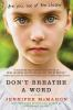 Book cover for "Don't breathe a word".