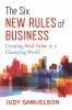 Book cover for "The six new rules of business".