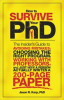 Book cover for "How to Survive Your PhD".