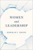 Book cover for "Women and leadership".