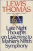 Book cover for "Late night thoughts on listening to Mahler's Ninth Symphony".