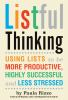 Book cover for "Listful thinking".