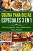 Book cover for "Cocina para Dietas Especiales 3 en 1".