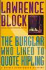 Book cover for "The burglar who liked to quote Kipling".