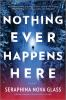 Book cover for "Nothing ever happens here".