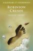 Book cover for "The life and adventures of Robinson Crusoe".