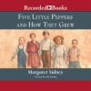 Book cover for "Five little Peppers and how they grew".