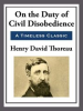 Book cover for "On the duty of civil disobedience".