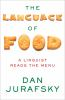 Book cover for "The language of food".
