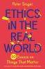 Book cover for "Ethics in the real world".