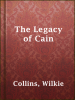 Book cover for "The Legacy of Cain".