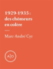 Book cover for "1929-1935: des chmeurs en colère".