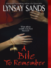 Book Cover for "A Bite to Remember"