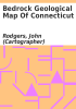 Book cover for "Bedrock geological map of Connecticut".